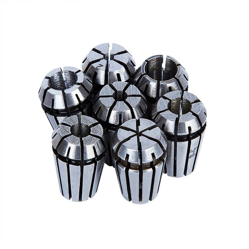 7Pcs 1-7mm ER11 Collet Chuck Tool Bits Holder Spring Collet for CNC Engravi