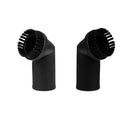 2xBristle Vacuum Cleaner Dust Brush fit Vacuum of 35mm/1.38" Inner Dia Black
