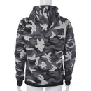 Men Fashion Hip Hop Pocket Hooded Sweatshirt Casual Pleated Sleeve Knitted