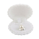 Shell Shape Velvet Pendant Necklace Jewellery Display Storage Case Xmas Gif O8C5