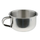 Stainless Steel Shaving Mug Bowl Cup With Handle for Men Barber Shave Brushes