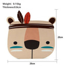 Ins Nordic Style Kids Decoration Wooden Decor Animal Head Wall Decoration C