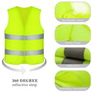 Safety Vests, 4 Pieces Safety Vest Car Tire Vest Neon Yellow with 360 Degre S9D4