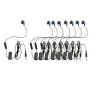 8pcs Portable 3.5mm Jack Single Earphone 4ft Earbud Earplug for Sony PS4
