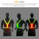 Men Women Biking Safety Gear High Visibility LED Reflective Vest Night Running
