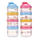 4 Layers Baby Milk Powder Formula Dispenser Food Container Storage Pink