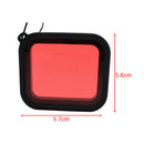 Camera Underwater Diving Protector Red Lens Filter For Hero 5 6 7 3c