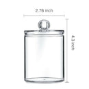Dispenser Apothecary Jars Bathroom Holder Storage Canister Clear Plastic Ac U9O1