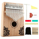17 Key Kalimba African Solid Wood Thumb Finger Piano Sanza Mbira Calimba PlaF3D9