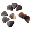 10PCS Guitar Picks Clear Buffalo Horn for Guitar Bass Banjo Practice Supply