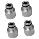 8X Aluminum Fuel Injector Adapters For Acura B16 B18 D16Z D16Y