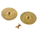 10pcs Brass Screw Studs Button for DIY Hand Craft Clothes Purse Bag Decor