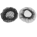 2 Pcs Ballet Dance Skating Bun Cover Elastic Band Hair Nets Black For Women W8B7