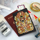DIY Special Shaped Diamond Painting PU Leather Passport Protection Cover
