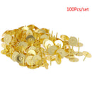 50PCS/set Butterfly Clutch Tie Tacks Pin Back Replacement Blank Pins GoldJC!c