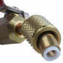R134a R410a Brass Shut Valve For A/C Charging Hoses HVAC 1/4inch Cooling tu