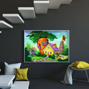 Diamond Painting Carrot House Full Round Rhinestone Picture DIY Set 40x30cm