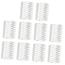 10 Hair Clip Hair Combs Pins Barrettes Wedding Veil Wire Metal Comb Hair DIY