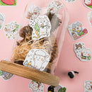 45pcs Traveling Cat DIY Stationary Stickers Paper Lables Gifts Packaging Decor~