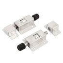 Door safety push button spring-loaded automatic lock closure bolt 2pcs K2I6