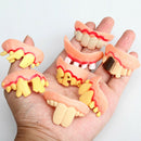 Prank Startle Tooth Halloween Scary Crooked Monster Teeth Novelty