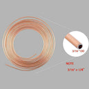 25ft Copper Steel Brake Clutch Oil Hose Line Pipe Tubing Kit Fittings H9Y4