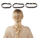 10Pcs Leopard Print Elastic Hair Ties Rubber Band Seamless Wide Ponytail Holder