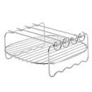 Barbecue Replacement Air Fryer Stainless Steel Double-deck Baking Tray Holder