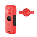 New Silicone Case Protector w/ Lens Protective Case for Insta360 One X Red