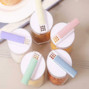 5pcs Portable Transparent Superimposed Spice Seasoning Jars Kitchen Supply