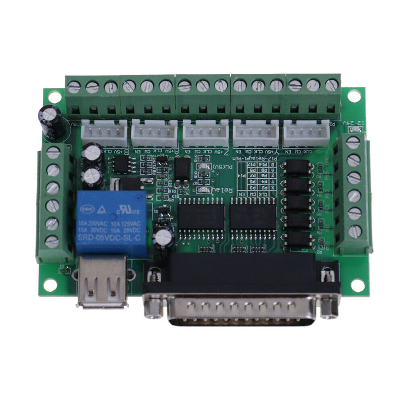 USB Interface 5 Axis CNC Breakout Board For Stepper Driver Controller mach Cy