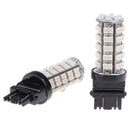 2Pcs Yellow 3157 3156 Car Reverse Light Backup 68-SMD LED Bulb Lights 305@