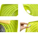 Kitchen Gadget Organizer Sink Suction Corner Shelf Wall Cuisine Dish Rack D F8L1
