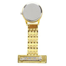 Watch nurse brooch quartz movement square golden color portable B2Y3