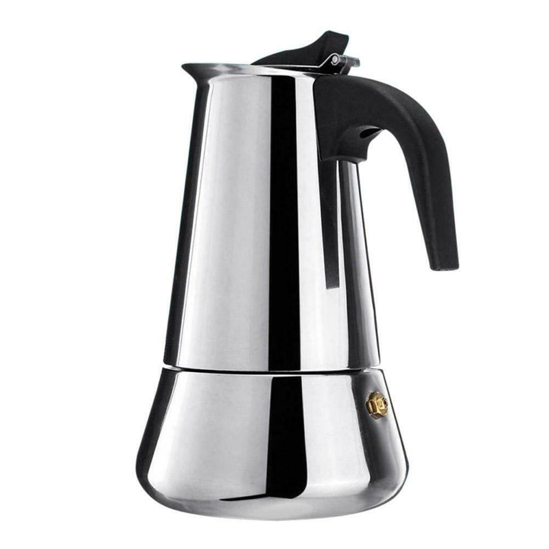 Big Belly Stove Mocha Coffee Pot Moka Stainless Steel Coffee Maker (300ml)
