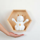 Nordic Style Nursery Kids Room Decoration Shelf Wooden Yellow White Honeyco