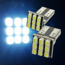 2Pcs T10 194 168 W5W  9-SMD Car Auto White LED Light DC 12V License Plate Lamp