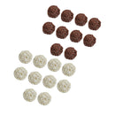 20 Pieces Natural Rattan Wicker Ball Christmas Tree Ornament Decoration 5cm
