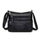 Solid Color Shoulder Messenger Handbags Women Leather Small Crossbody Bags