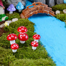 10x Mini Colorful Mushroom Garden Ornaments Miniatures Plant Pot Fairy gxTECA