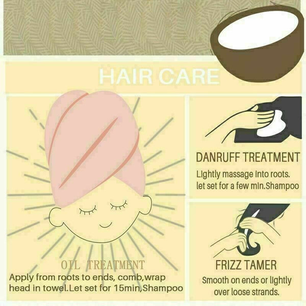 Pansly Care Hair Massage Oil Coconut Oil Natural Makeup Massage Remover Bod U1O0