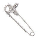2pcs Hot Safety Pin Brooch Crystal For Womens Scarves Corsage Sweater Collar
