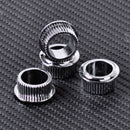 4set Chrome Open Bass Guitar Part Machine Heads Knob Tuning Peg Tuner Right Hand