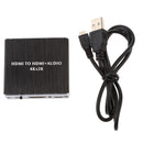 HDMI Audio Extractor Splitter HDMI to HDMI + SPDIF RCA 3.5MM Stereo Audio