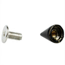 100 x 10mm cone screws rivets - Black