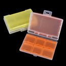 1pc Double-deck 6 Slots Weekly Pills Medicine Box Case Storage Random Color   Z