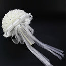 Bouquet of Bridesmaid Silk Flowers Wedding Foam flowers White Rose Bridal B