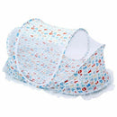 Summer Foldable Mosquito Tent Home Travel Cradle Bed for Baby Child-White S6J6