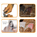 Electronic Pet Dog Nail Clippers with LED Light Toe Nail Grooming Scissors A