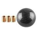 Carbon Fiber Shift Knob Gear Shifter Knobs Round Ball Stick Shifter Black